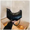 Bolso de Hombro Casual Retro de Moda Tipo Bollo para Mujer, Bolso Cruzado de Hombro de Moda Estilo Coreano Ins, Bolso Cruzado Sencillo de Color Sólido para el Día a Día