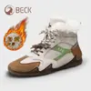 Zapatos de Mujer Gongyang 2026 Otoño/Invierno Versátiles Forrados de Felpa Engrosados Piel Genuina Cálidas Botas de Nieve Zapatos Deportivos Casuales para Mujer