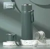 Múltiples tazas de agua portátiles de acero inoxidable de gran capacidad para uso en exteriores, estudiantes, viajes, termos convenientes para llevar, pequeños regalos