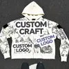 Moletom Pesado de Marca da Moda Feito Sob Medida Exportação Transfronteiriça Tops Personalizados com Desenhos e Amostras Fábrica de Vestuário Oemodm Prova e Processamento