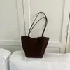 Bolso de Mano de Moda Estilo Coreano Bolso Cesta para Mujer Gran Capacidad Ligero para Viajes Diarios Bolso de Hombro Único Bolso Cubo Debajo del Brazo