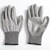 Guantes Anti-Corte Recubiertos de PU Nivel 5 CE para Pesca en el Mar y Jardinería, Antideslizantes, Resistentes al Desgaste, Resistentes al Desgarro, Guantes de Seguridad para el Trabajo