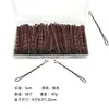 Pinzas para el Cabello de Caja Transfronterizas, Pasadores, Pinzas Onduladas, Pasadores Simples para Flequillo, Color Dorado, Color Café, Pinzas Fijas para el Cabello Negras