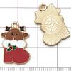 Mezcla 30 Aleaciones de Metal para Goteo de Aceite Navideño para Pulseras y Collares DIY, Accesorios de Joyería de Papá Noel, Muñeco de Nieve, Cascabeles, Alce