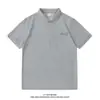 Camisa Polo de Manga Corta para Hombre 2026 Verano Nuevo Casual Versátil Camiseta Estampada con Cuello de Solapa Corte Ajustado Ins Top