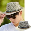 Nuevo Sombrero de Paja para Hombre de Primavera y Verano con Ala Corta, Moderno y a la Moda, Sombrilla Británica de Jazz con Protección Solar, Sombrero de Playa Versátil para Caballeros