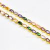 Cadena de circón rectangular de color mezclado de fábrica cadena de taladro de garra densa ojo de caballo/ovalada accesorios para joyería de ropa DIY collares