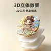 Imán para refrigerador 3D de la Fiesta de Medio Otoño con Chang'e sosteniendo la luna, decoración casera cultural y creativa, recuerdo de viaje, imán decorativo de resina, regalo
