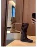 Botas de Caña Alta Melaleuca con Aumento de Altura Interior para Mujer 2026 Otoño Nuevo Estilo Botas Largas de Mezclilla Botas de Vaquero Occidentales