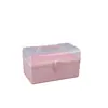 Caja de Herramientas Multifuncional de Plástico PP Caja de Almacenamiento para Manicura y Peluquería Caja para Pintura Artística del Hogar Bolso de Doble Capa Caja de Medicamentos