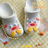Zapatos de Dibujos Animados con Agujeros Accesorios para Flores de Zapatos Pato Amor Ojo Boca Decoración DIY Expresión Divertida Hebilla de Zapato Removible