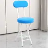 Cadeira dobrável, cadeira de jantar para casa, cadeira simples, cadeira de lazer com encosto, banqueta de dormitório, cadeira de varanda, banqueta redonda portátil para adultos