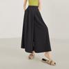 Pantalones culotte de seda helada con diseño de moda para mujer, pantalones casuales largos y delgados de cintura alta de verano 2023, nuevos pantalones de pierna ancha