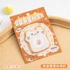 Pan creativo gourmet, tostadas de dibujos animados, notas adhesivas y pegatinas