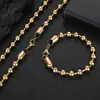 Cadena de Cuentas de Vidrio de Acero Inoxidable de 8 mm Transfronteriza Europea y Americana Cadena de Cuentas Redondas Collar de Acero de Titanio Marca de Moda Pulsera para Hombre Venta al por Mayor a Partir de Una Pieza