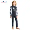 Traje de Buceo Dive&Sail para Niños 1.5mm Hombres Engrosado Cálido de una Pieza Manga Larga Prueba de Frío Snorkel Surf Traje contra Medusas