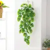 Planta Artificial Transfronteiriça Folha de Tartaruga Trepadeira Pendurada na Parede Planta Verde Planta Trepadeira Artificial Fundo de Planta Decoração Interna e Externa para Casa