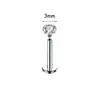 Joyería para Piercings Corporales Más Vendida de Amazon: Aretes Espirales para Cartílago con Rosca Interna Incrustados de Diamante de Zirconia, Aretes para Hélice Auricular, Piercings para Labio