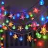 Luzes de Fio de Bolinhas Brancas Pequenas em Estoque para Iluminação de Ambiente de Quarto, Festa de Aniversário, Luzes de Fio de Bolas Redondas Estreladas, Pequenas Luzes Coloridas para Decoração de Acampamento