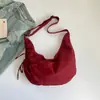 Bolso Relajado y Único de Lunares para Mujer, Nuevo Modelo 2026, Bolso de Hombro Cruzado de Gran Capacidad para el Trabajo, Bolso de Tela, Bolso Croissant