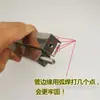 Brida de Tubo Cuadrado de Acero Inoxidable Pieza de Roscado Agujero para Cable Pieza de Sellado Accesorios para Tuberías Soldados Conector de Fijación Tuerca Interior Metabo