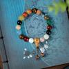 Pulseira de Cristal Lingyin de 18 sementes Contas de rosário Bodhi Contas pulseira natural multitesouro unissex