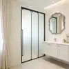 Mampara de Vidrio para Ducha Personalizada Pantalla de Baño Puerta Corredera Impermeable para Cocina Baño del Hogar Separación Seco y Húmedo
