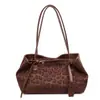 Bolso Casual de Gran Capacidad con Estampado de Leopardo 2025 Otoño e Invierno Nuevo Moda Bolso de Axila Versátil Retro Bolso de Hombro de Mano