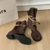 Sandalias de Mujer 2026 Nuevo Estilo de Verano con Tiras, Sandalias Planas Romanas de Tira para Mujer