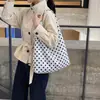 Bolso de Axila para Mujer 2026 Nuevo Estilo de Verano de Alta Gama Lujo Ligero con Lunares Bolso de Hombro Gran Capacidad Bolso Tote para Viajes Diarios