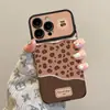 Corrente de Pendurar Estampa de Leopardo Retrô Adequada para Capa de Celular Apple 16Promax Série Iphone17 15 Outono e Inverno Novo Estilo 13 Mulheres