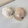 Gorro suave de algodón y lino para bebé, gorra fina tipo visera para primavera-verano con visera suave, protección solar para niños y niñas