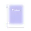 Caderno de Folhas Soltas B5 com Cor Gradiente de Alta Qualidade, Confortável de Segurar, Caderno Espiral A5 Espesso para Alunos do Ensino Fundamental II e Médio