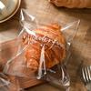 Saco de Embalagem para Pão Europeu Transparente Alimentício Autoadesivo Bagel Donut Torrada Biscoito Assar Saco com Fecho Zip