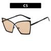 Armazón de Gafas X Cross Armazón Grande Ojo de Gato Metal Luz Anti-Azul Espejo Plano para Mujer Personalizado Popular en Internet Moda Europea y Americana