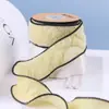 Fita de renda tramada com fio enrugado, laço de fita, acessórios de cabelo, material DIY, flor, embalagem de presente, fita de fio rabo de peixe