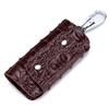 [Personalizado] Fabricantes de porta-chaves masculino com padrão de crocodilo couro pendurado na cintura prático multifuncional chave de casa couro de vaca