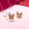 Serie Navideña 2 Aleación Gota de Aceite DIY Accesorios de Joyería Vacaciones Papá Noel Bastón Alce Regalo Colgante