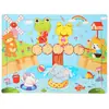 Rompecabezas de madera de 60 piezas para niños, dibujos animados de animales, cuento de hadas, rompecabezas plano, juguete de bloques de construcción educativo para la primera infancia del bebé