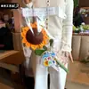 Girasol Extra Grande Ramo Listo Día del Maestro Regalo de Agradecimiento Girasol Tejido a Crochet Regalo para Estudiante para Maestro