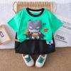 Roupas de Verão para Bebês 2025 1-5 Anos Meninos e Meninas Fofas Desenho Animado Estéreo Roupas de Verão Tendência Conjuntos de Manga Curta para Crianças