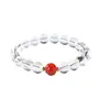 Novo Pulseira Simples de Cristal Branco Exquisite Simples Pulseira para Mulheres Nicho Leve Luxo Presente Pulseira Fábrica de Joias Atacado