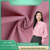 Tecido para vestido de camisa em brocado de algodão crepom lavado espessado liso stretch anti-rugas brocado de algodão penteado tecido stretch em estoque