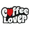 Acessórios de Charms para Sapatos em Formato de Coração Estilo Punk Gótico Decorações para Sapatos com Tema de Café Fivelas de Sapato Transfronteiriças Acessórios DIY