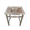 Cubo de Basura de Cocina de Acero Inoxidable con Separación Seca y Húmeda para Residuos de Comida, Contenedor de Basura, Bandeja con Filtro, Cubo de Basura con Tapa abatible para Hotel y Cafetería