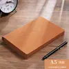 Cuaderno de banda A5 de piel de oveja para empresa, se puede imprimir logo, cuero suave de alta calidad, diario exquisito, libro para conferencias de trabajo