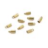 Acessórios de Código Francês Banhados a Ouro 14K que Preservam a Cor Pulseira Colar Corrente de Contas Conexão com Corda de Couro Fivela de Fechamento Estojo Material DIY
