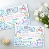 100 Tarjetas de Certificado de Premio Xiaoyu, Materiales de Premio Ziyu, Entrega Rápida, Atmósfera Temática Xiaoyu, Tarjetas de Ceremonia Exquisitas