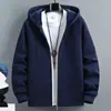 Sudadera Cardigan Nueva 2024 para Hombre Primavera y Otoño Marca de Moda Americana con Capucha Top para Pareja Ropa Holgada Deportiva Chaqueta con Cremallera