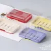 Porta Sabonete Drenante Estilo Gaveta Doméstico de Camada Dupla com Tampa para Banheiro, Caixa de Sabão para Lavanderia Sem Furos